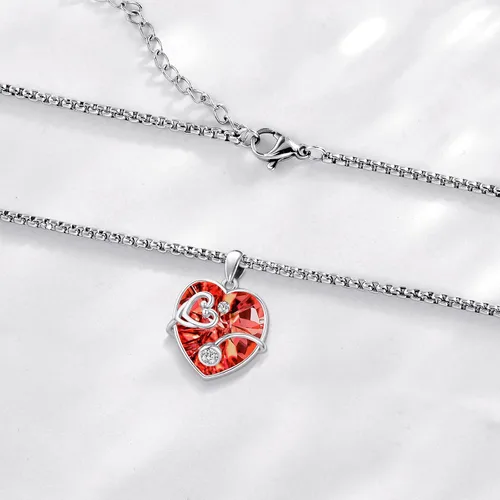 Miniatura 27 de Collar de alas de ángel de plata de ley 925, ángel de la guarda, enfermera RN caduceo, dije de ángel de cristal, joyería de regalo para mujer