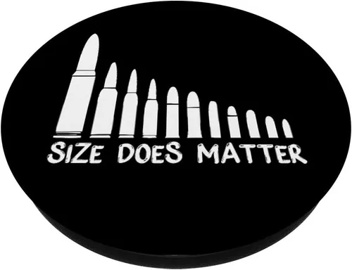 Miniatura 2 de El tamaño Does Matter Funny Gun Ammo Bullet Size Matters PopSockets PopGrip: agarre intercambiable para teléfonos y tabletas