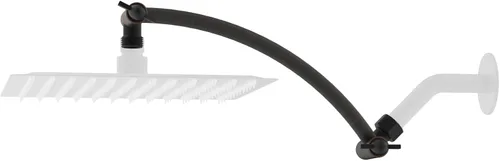 Miniatura 15 de Hibbent Brazo de Extensión para Cabezal de Ducha Totalmente Metálico de 10'', Latón Sólido Flexible Ajustable en Altura y Ángulo, Extensor de Brazo