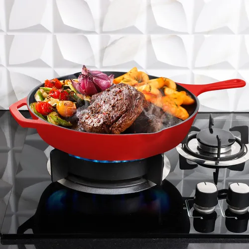 Miniatura 6 de Utopia Kitchen - Sartén de hierro fundido de 6.5 pulgadas, sartén de chef de hierro fundido, sartén pre-curada, utensilios de cocina a la parrilla