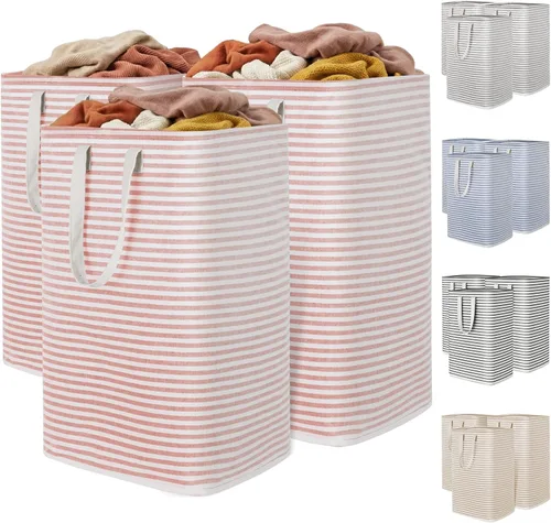 Miniatura 17 de Lifewit Cesta de Ropa Sucia Grande Plegable, Cesta de Ropa Independiente Impermeable con Almacenamiento y Asas de Fácil Transporte para Ropa en Azul
