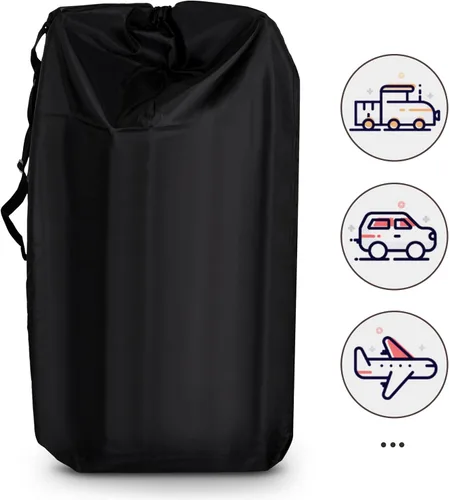 Miniatura 6 de LIHAO Bolsa de viaje para cochecito, bolsa de control de puerta para asiento de automóvil, bolsa de transporte de viaje impermeable, 600D Oxford
