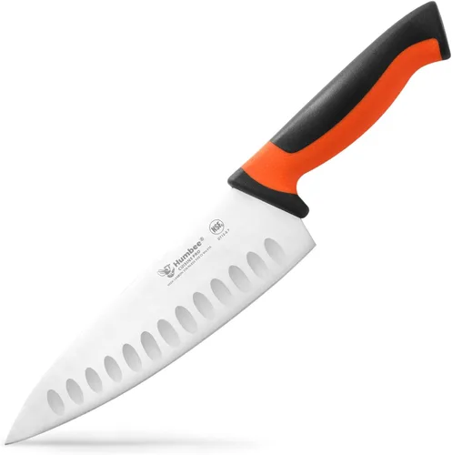 Miniatura 11 de Cuchillo de chef certificado NSF de 10 pulgadas, cuchillo de cocina de acero inoxidable de alto carbono con mango ergonómico codificado por