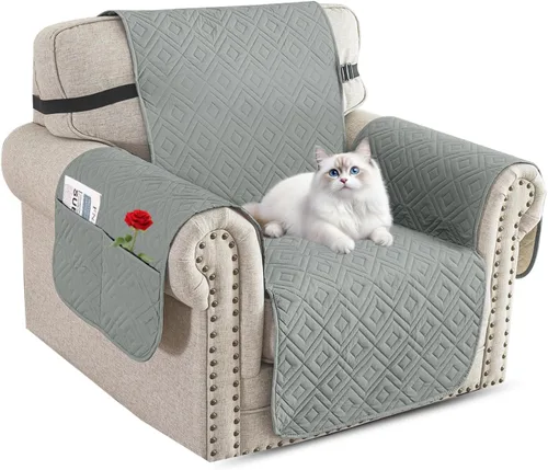 Miniatura 11 de XINEAGE Funda 100% impermeable para silla y sofá para mascotas, funda antideslizante para sofá, fundas lavables para silla, protector de muebles