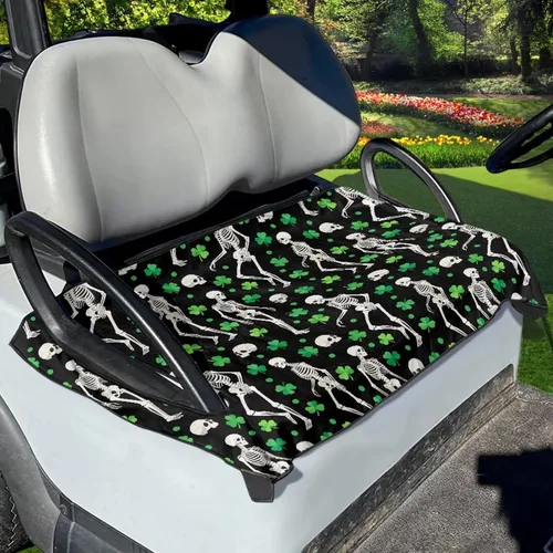 Miniatura 7 de Yewattles Universal personalizado carrito de golf cubierta de asiento de verano al aire libre Anti-caliente Club Coche Coche Manta Green Lawn Golf