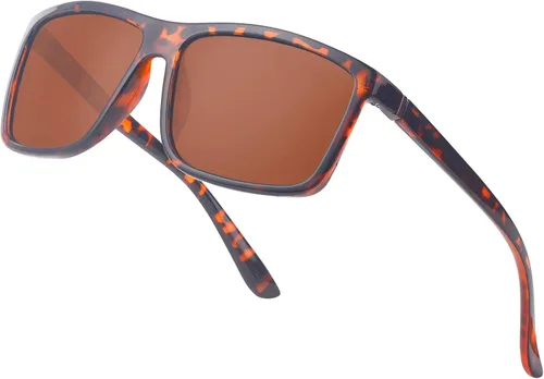 Miniatura 26 de Gafas de sol polarizadas deportivas para hombre, gafas de marco cuadrado NP1007