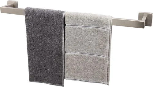 Miniatura 15 de TocTen Toallero de Baño - Base Cuadrada Engrosada SUS304 Barra de Toallas de Acero Inoxidable para Baño, Accesorios de Baño Varilla de Toallas
