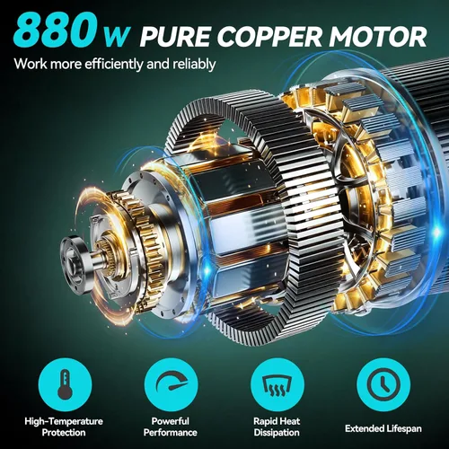 Miniatura 3 de Mini motosierra inalámbrica, portátil de 8 y 6 pulgadas, motosierra eléctrica portátil a batería, con 2 baterías y aceite automático, regalos