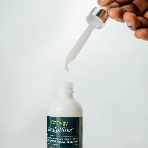 Miniatura 2 de Canviiy ScalpBliss Sea Mineral & Organic Herb - Suero restaurador de crecimiento infundido con hierbas orgánicas, estimula los folículos pilosos