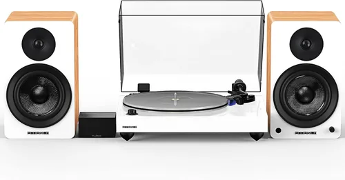Miniatura 10 de Fluance Reference RT85 Tocadiscos de vinilo de alta fidelidad con preamplificador de fono PA10 y altavoces Ai61 de 6,5 pulgadas, cartucho azul