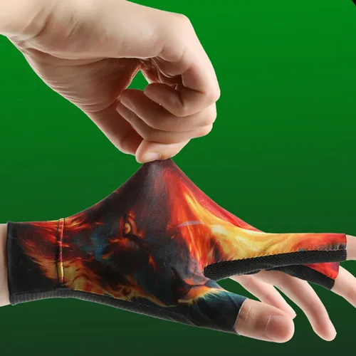 Miniatura 2 de Guantes de billar profesionales, guantes de piscina con acolchado antideslizante para un agarre seguro y un movimiento suave