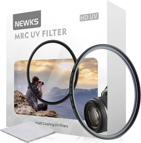 Newks Kit de filtro de protección UV MRC de 2.283 in, protector delgado de filtros UV transparentes, 16 capas nano revestidas/ultra delgadas/alta