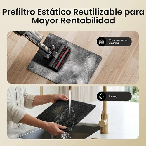 Miniatura 6 de Purificador de aire para mascotas para el hogar, habitación grande, 2500 pies cuadrados, filtro lavable HEPA H13 de doble cara, filtro de aire