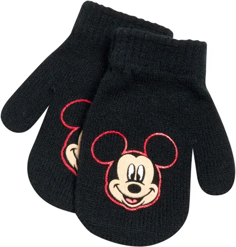 Miniatura 3 de Disney Conjunto de sombrero de invierno de Mickey Mouse y 2 pares de guantes o guantes (edad 2-7)