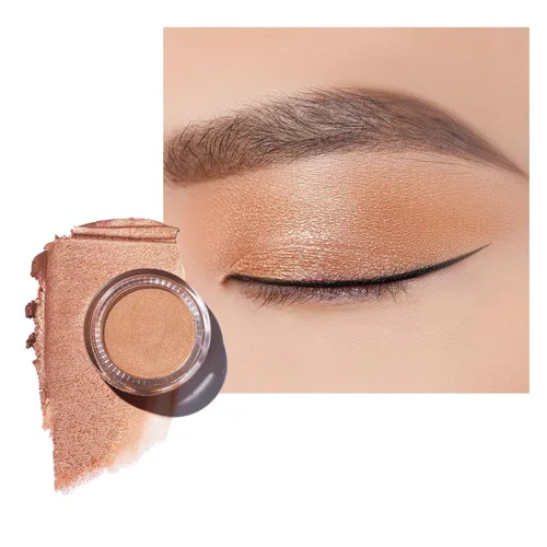 Miniatura 60 de Oulac Sombra de ojos en crema con brillo también para iluminador Sombra de ojos mezclable Resistente al agua y de larga duración con fórmula Pureza