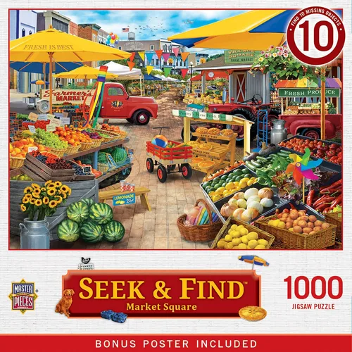 Miniatura 10 de MasterPieces Rompecabezas de 1000 piezas para adultos, familia o jóvenes, antigüedades a la venta, 19.25 x 26.75 pulgadas
