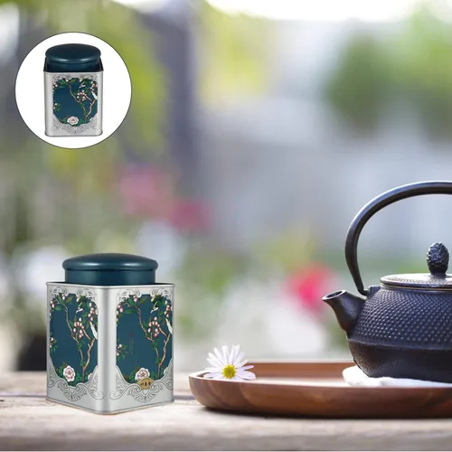 Miniatura 5 de Kichvoe Lata hermética sellada de la hojalata del almacenamiento del té de la hoja de las tapas dobles del bote de té