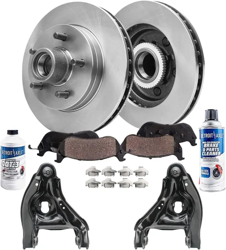 Miniatura 25 de Detroit Axle - 4 rotores de freno para Ford 2012 2013 2014 F-150 Lobo, repuesto de rotores de freno de disco: rotor delantero de 13.78 pulgadas