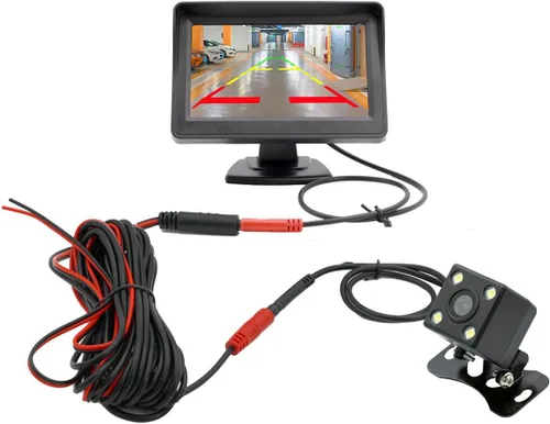 Miniatura 6 de 4.3 pulgadas TFT LCD coche monitor vehículo vista trasera reversa coche cámara LED aparcamiento sistema para coches, camiones, camionetas, SUV