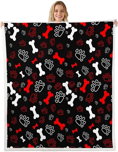 Miniatura 35 de Erosebridal Manta de Tiro de Caballo Blanco Manta de Vellón de Flor de Cerezo Rosa y Mariposa, Mantas y Tiros de Animales de Granja Caballo 40"X50