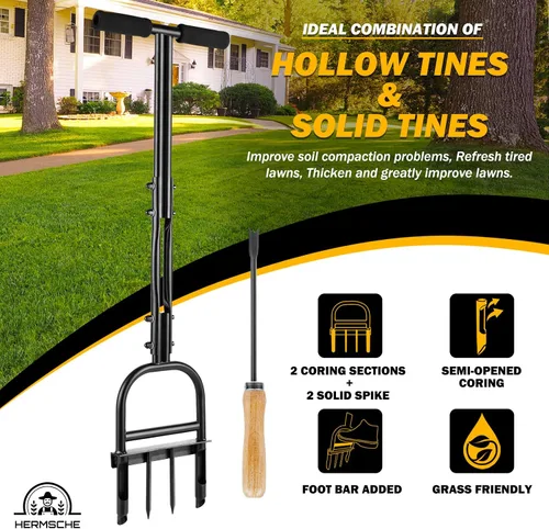 Miniatura 6 de Herramienta de desmalezadora manual para jardín, deshierbe de jardín con mango ergonómico, extractor de diente de león, herramienta de extracción