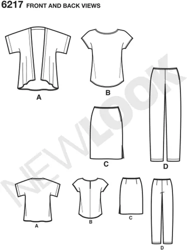 Miniatura 2 de Simplicity Patrones creativos New Look 6217 Misses' Separates, A (10-12-14-16-18-20-22)