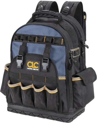 Miniatura 4 de CLC Work Gear PB1133 Mochila de herramientas de 38 bolsillos con base moldeada, negro/azul