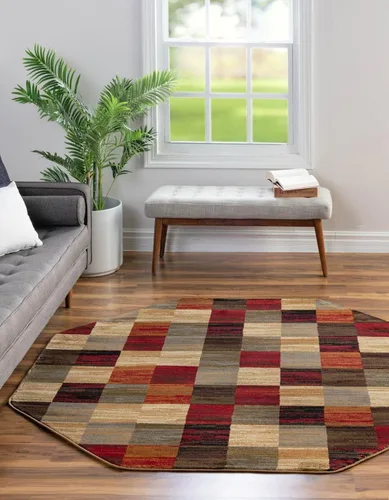 Miniatura 13 de Unique Loom Barista Collection - Alfombra Gava (2' 2" x 3' 1" Rectangular, Multi/ Marrón)