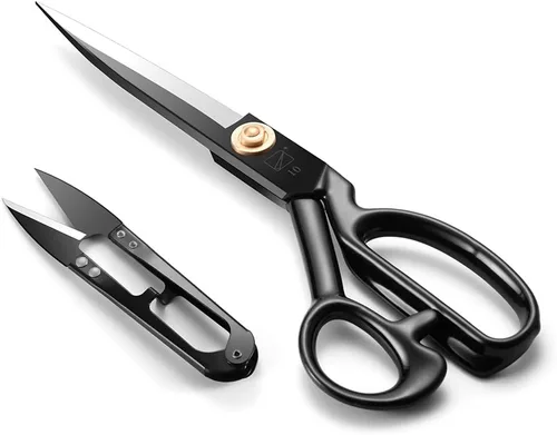Miniatura 9 de Tijeras de costura, tijeras de costura de tela de 9 pulgadas, tijeras de alta resistencia, corte afilado para manualidades, cuero, costura