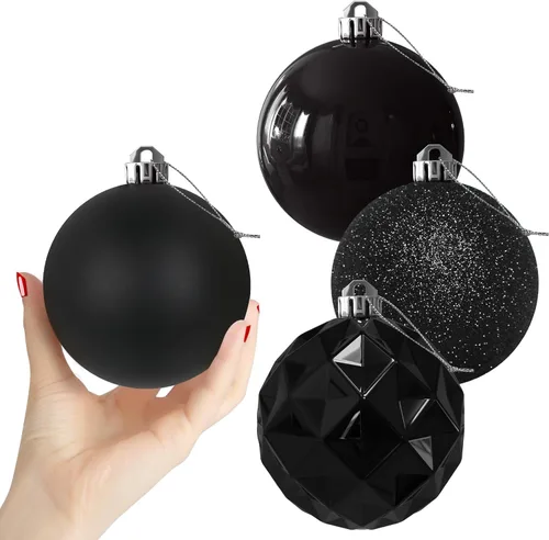 Miniatura 82 de Bolas de Navidad Grandes de 3.2" en Azul Bebé - Adornos para Árbol de Navidad, Bolas Colgantes Inastillables para Cumpleaños, Halloween, Boda