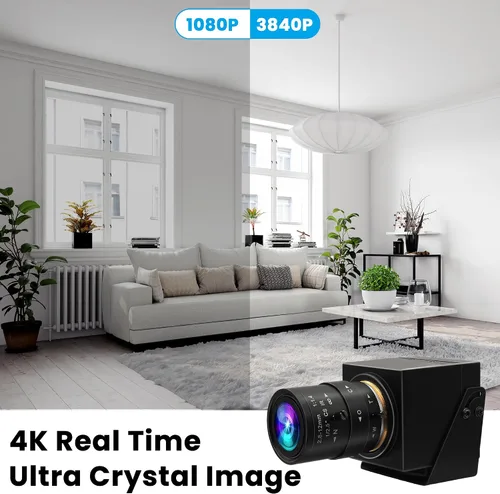 Miniatura 8 de ELP Cámara web HDMI 4K USB3.0 - 60fps, 8MP, lente de zoom 4X (0.110-0.472 in), primer plano, H.264, telescopio, CCTV industrial