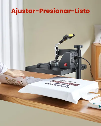 Miniatura 6 de VEVOR - Máquina de prensa de calor 2 en 1 para camisetas y gorras, máquina de prensa de camiseta digital profesional de 15 x 15 pulgadas con retorno