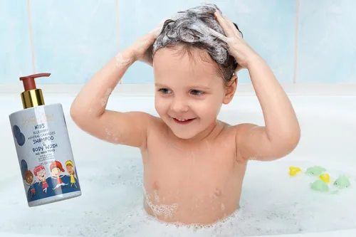 Miniatura 8 de Baby Hair - Juego de champú/gel de baño para niños pequeños, acondicionador y mascarilla para el cabello, champú y acondicionador sin sulfato