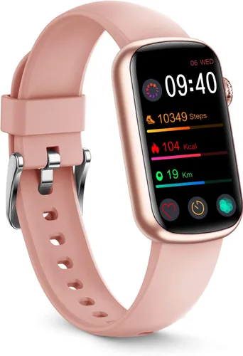 Miniatura 11 de FITVII Slim - Rastreador de actividad física con oxígeno en sangre, presión arterial, monitoreo de frecuencia cardíaca y sueño 24/7, rastreadores