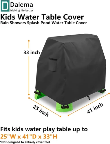 Miniatura 2 de Cubierta para mesa de agua para niños, resistente al aire libre, 600D, impermeable, anti-UV, a prueba de polvo, para niños, compatible con Step2