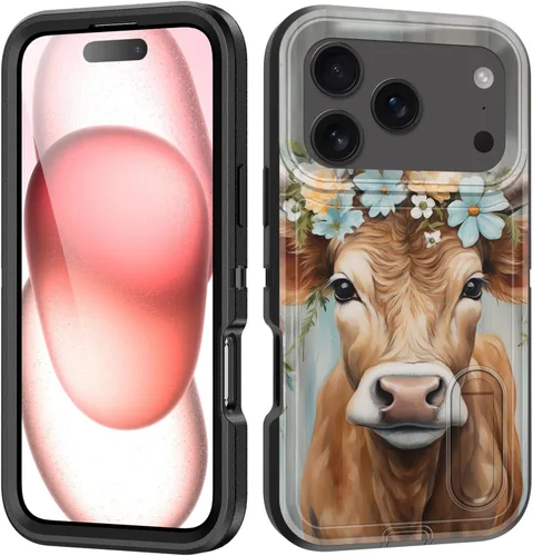 Miniatura 18 de Funda para iPhone Air con soporte integrado, a prueba de golpes, polvo y caídas, 3 capas, grado militar, funda protectora para iPhone Air de 6.5