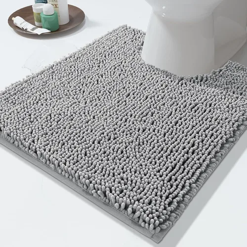 Miniatura 102 de Yimobra Alfombras lavables para baño, alfombra de baño de chenilla súper suave y absorbente para piso y alfombra, alfombra antideslizante de secado