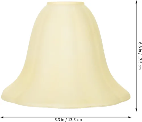 Miniatura 6 de OSALADI Pantalla de luz de vidrio Pantalla de lámpara de pie en forma de flor Pantalla de lámpara de repuesto para lámpara de mesa Lámpara de pie