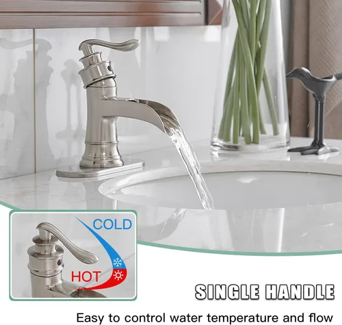 Miniatura 3 de BWE Grifo de baño cepillado níquel