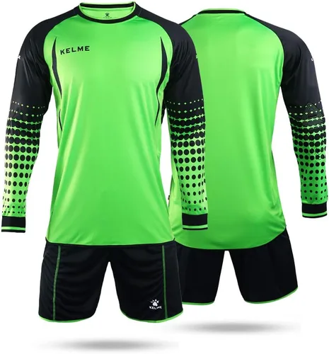 KELME Camiseta y pantalones cortos acolchados de portero para hombre, camisas y pantalones de portero de fútbol juvenil, kit de uniforme de portero