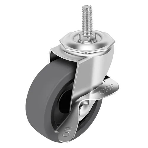 Miniatura 9 de Ruedas giratorias, juego de 4 ruedas giratorias de bloqueo de 3 pulgadas, 3/8-16 x 1 (diámetro del tornillo 3/8 pulgadas, longitud 1 pulgada)