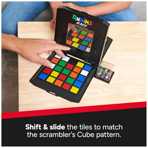 Miniatura 4 de Rubik's Race 3x3 Classic Edition - Juego de mesa, 2 jugadores, a partir de 7 años, plástico, rompecabezas de movimiento secuencial, 9 piezas, 1