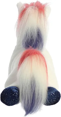 Miniatura 4 de Aurora® Adorable Flopsie™ Banner - Animal de peluche con diseño de caballo, facilidad para jugar, compañeros intemporales, color blanco, 12 pulgadas