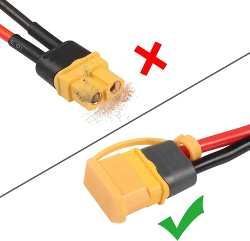 Miniatura 2 de CERRXIAN 20 tapas protectoras de enchufe XT60 XT60, conector de enchufe XT60, protector de pérdida de polvo, tapón aislado para batería RC Lipo