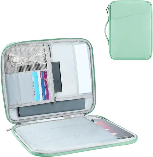 Miniatura 9 de Funda de transporte para tablet de 12.9 pulgadas, máxima protección para tu iPad Pro, Surface Pro, Galaxy Tab S8 Plus y más (PU-rosa, 12.9 pulgadas)