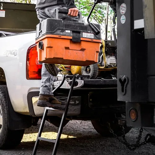 Miniatura 6 de Traxion 5-100 Escalera para compuerta trasera, Negro