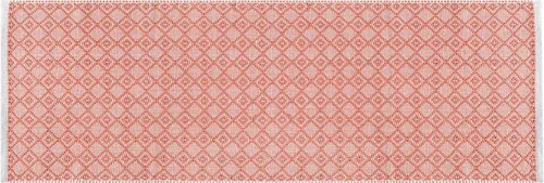 Miniatura 10 de Alfombra de algodón tejida con diamantes de 2 x 3 pies, color beige, antideslizante, decorativa, duradera, bohemia, ideal para entrada, cocina