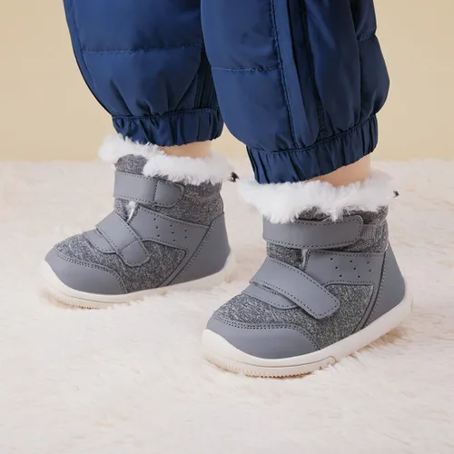 Miniatura 41 de BMCiTYBM Botas de nieve de invierno para bebés y niños pequeños, de piel sintética, cálidas, antideslizantes, zapatos para primeros pasos
