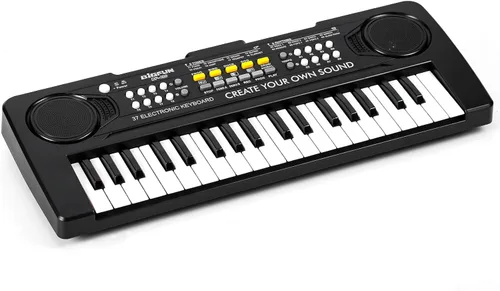 Raimy Piano de teclado de 37 teclas para niños, aprendizaje temprano, educativo, portátil, instrumento musical electrónico, juguetes de regalo para