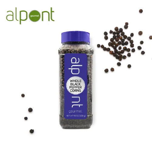 Miniatura 5 de ALPONT GOURMET Whole Black Peppercorns - Whole Peppercorns for Grinder Refill - Ideal for BBQ, Curries, Spice Blend, Meat & Seafood - 2.01oz